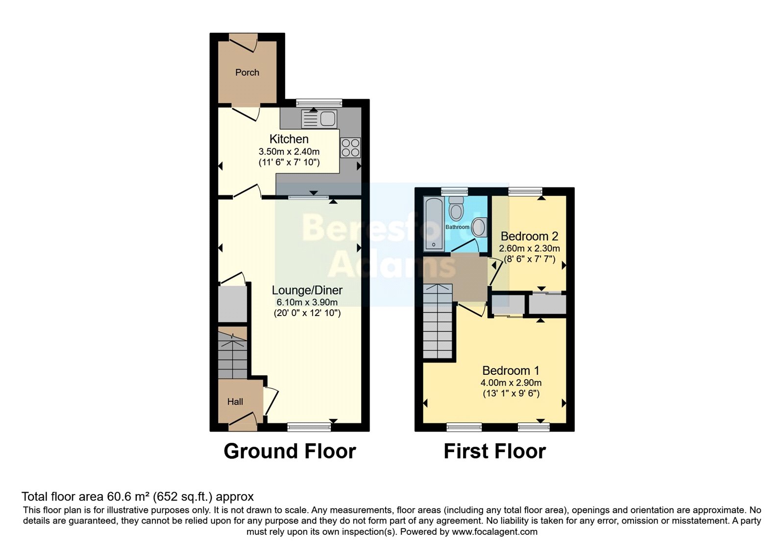 6, Charlotte Street, Caernarfon floorplan