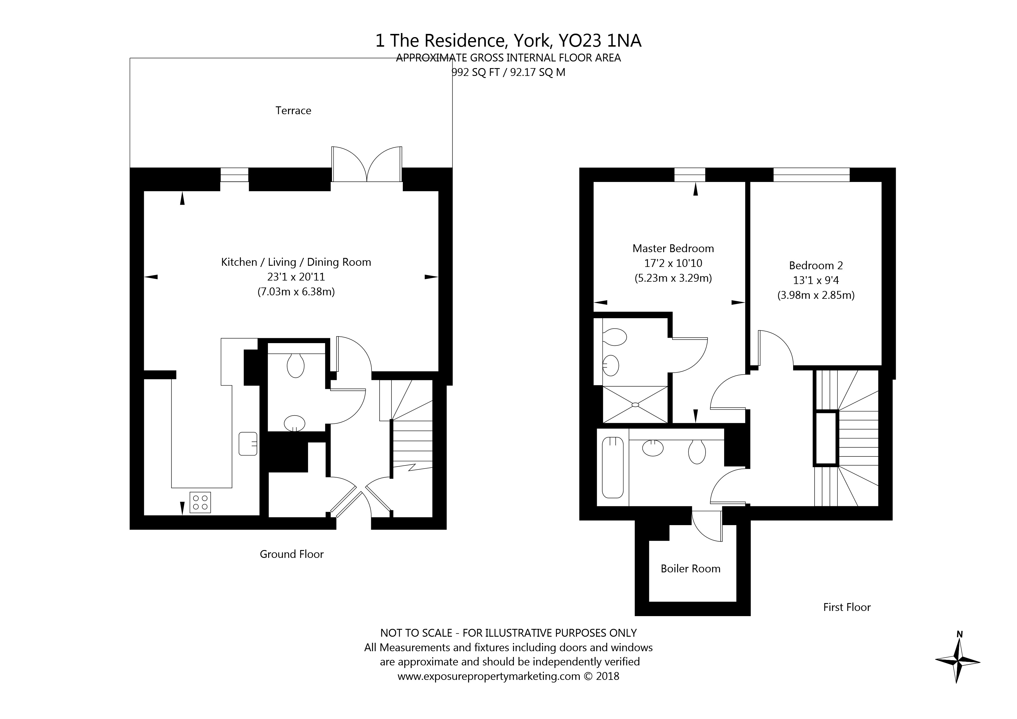 2 Bedrooms Flat for sale in The Residence, Bishopthorpe Road, York YO23