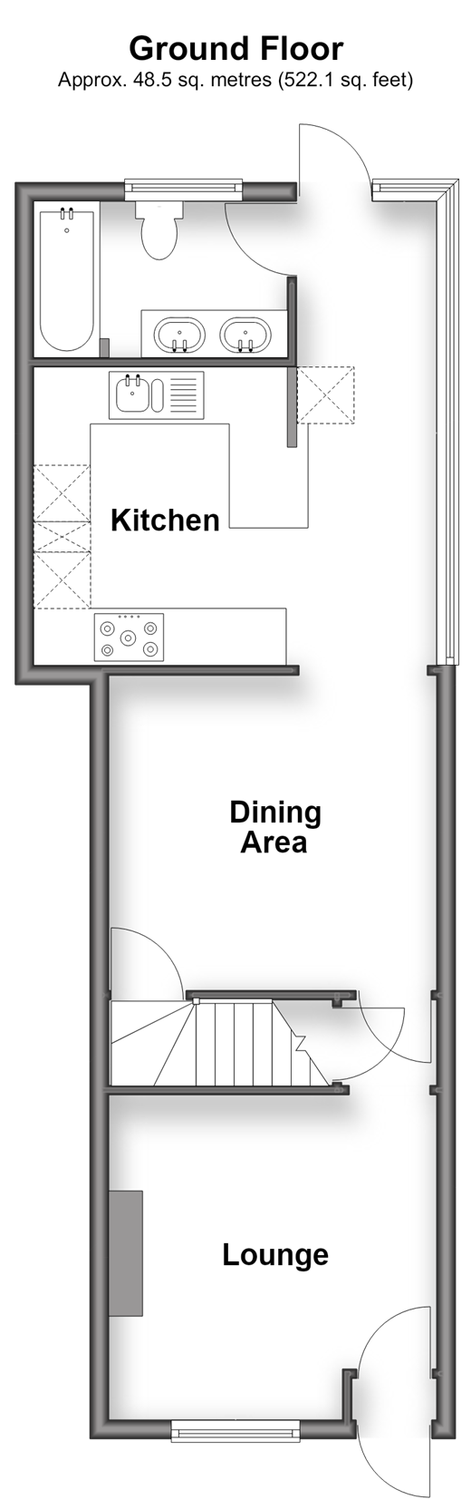Bensham Lane Thornton Heath, Croydon floorplan