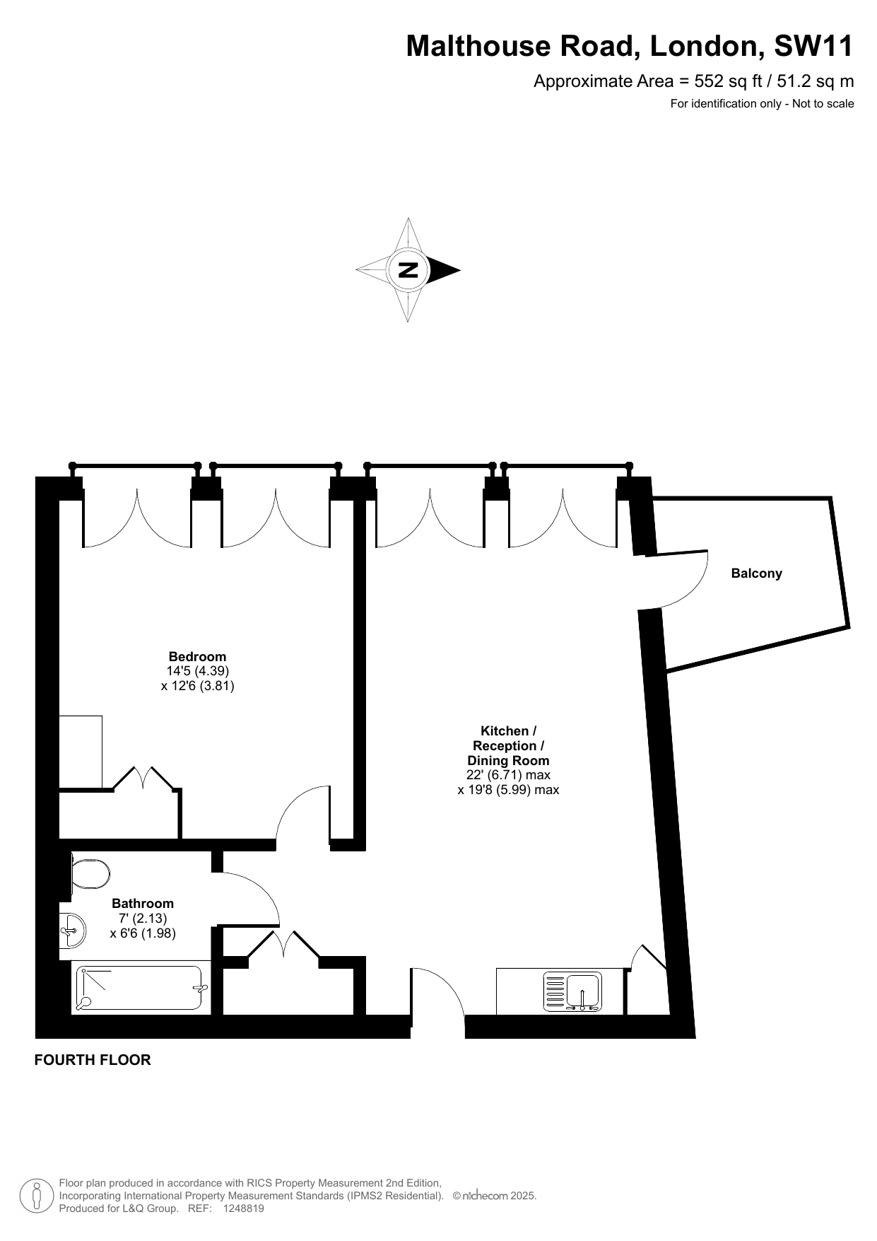 13 Malthouse Road, London floorplan