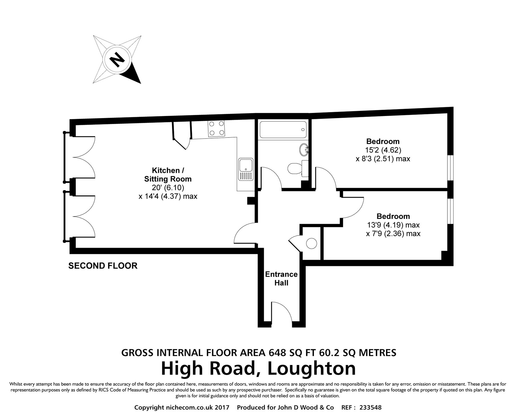 2 Bedrooms Flat for sale in Townview, 184-186 High Road, Loughton, Essex IG10