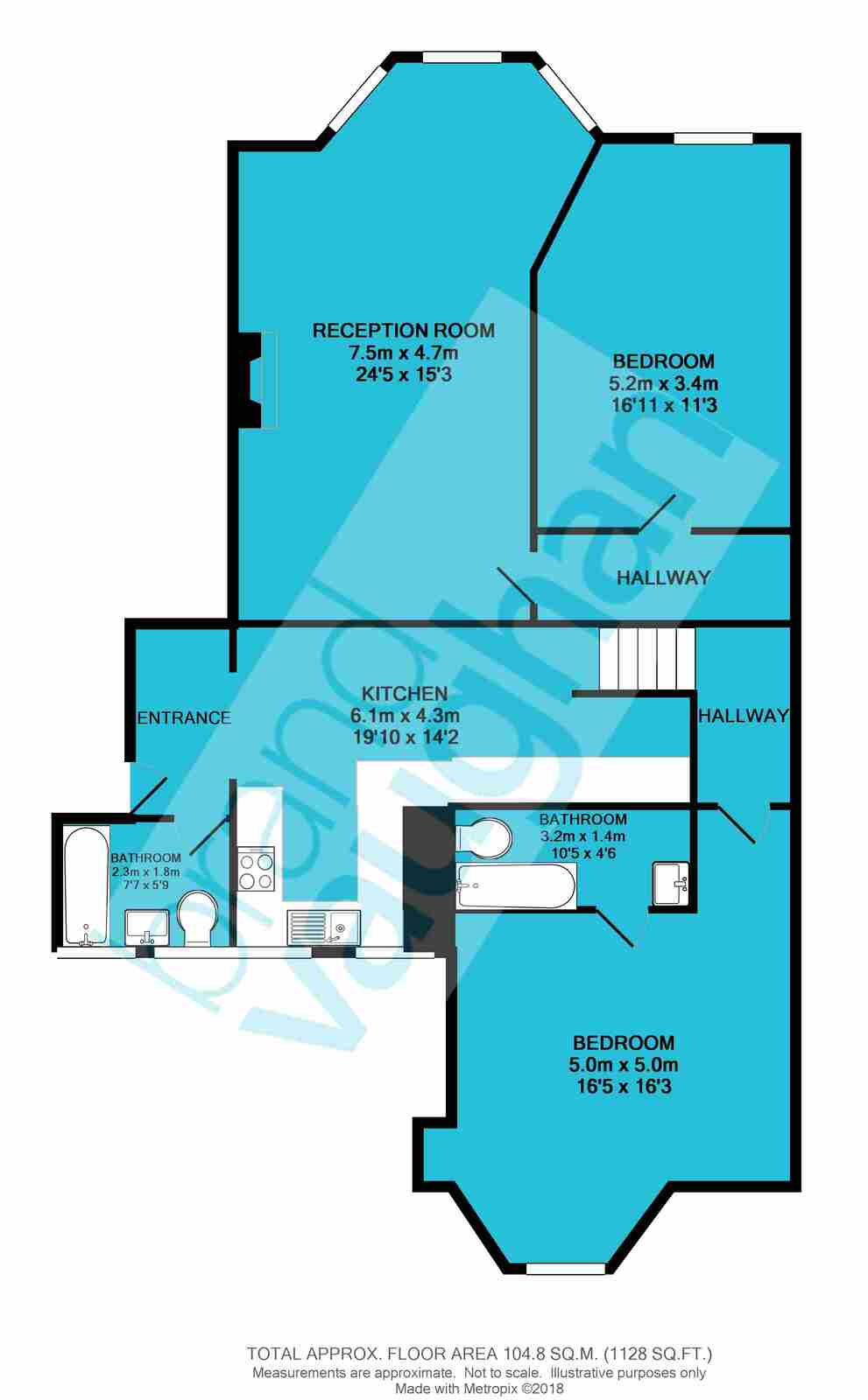 4, 3, Clarendon Terrace, East Sussex floorplan
