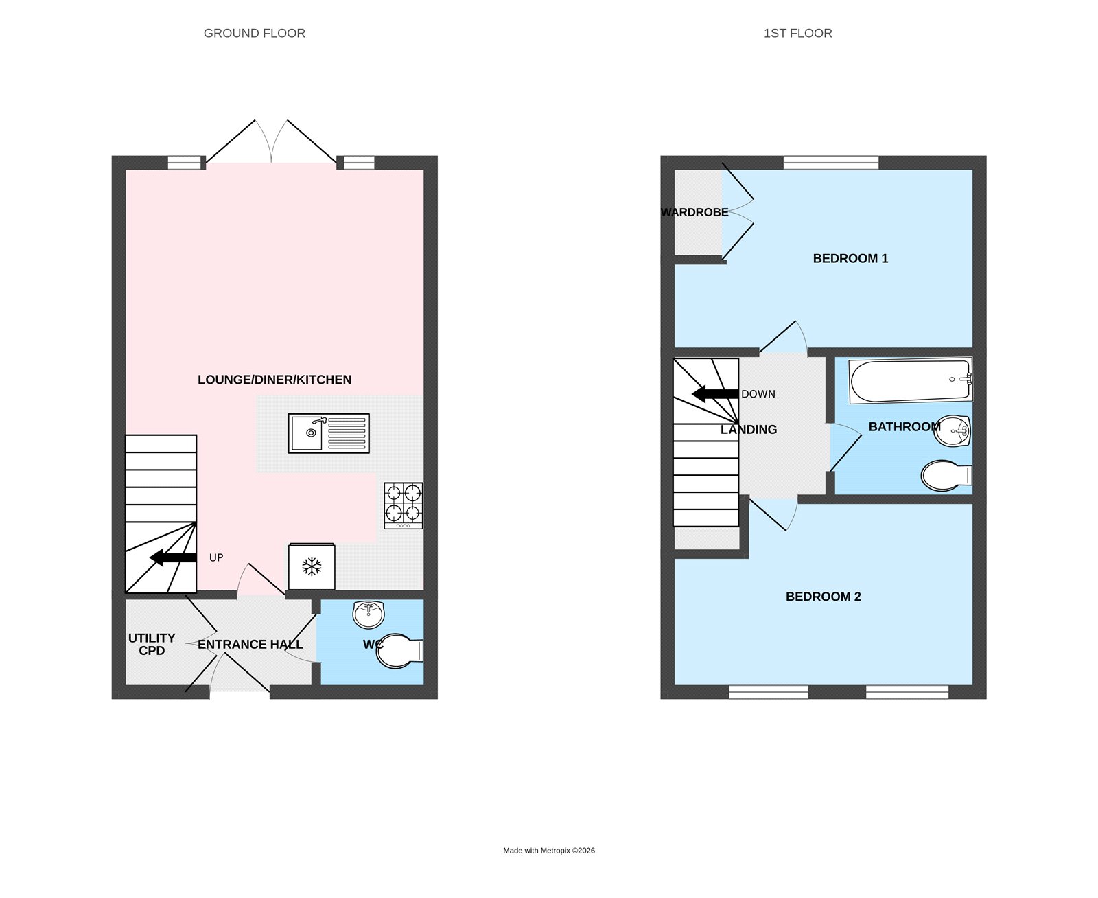 16, The Ashes, Telford floorplan
