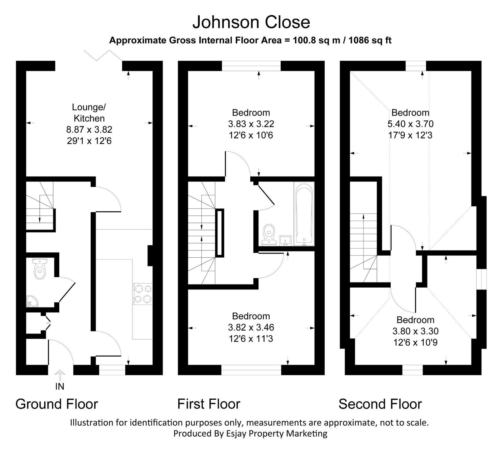 4, Johnson Close, Egham floorplan