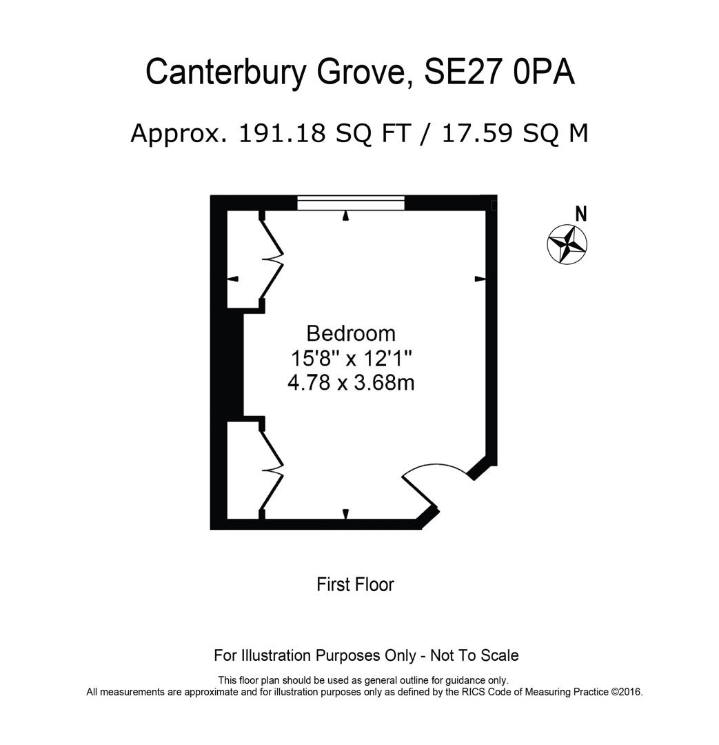 Room 1, Flat 3, 54, Canterbury Grove, West Norwood floorplan