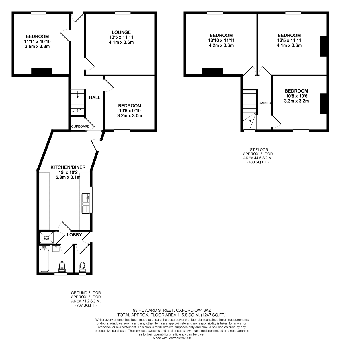 Howard Street, Oxford floorplan