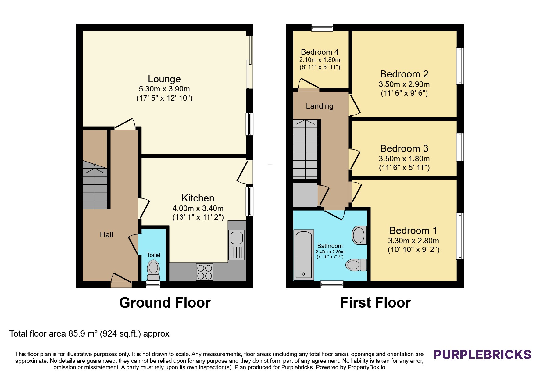 263, Reeth Place, Newton Aycliffe floorplan