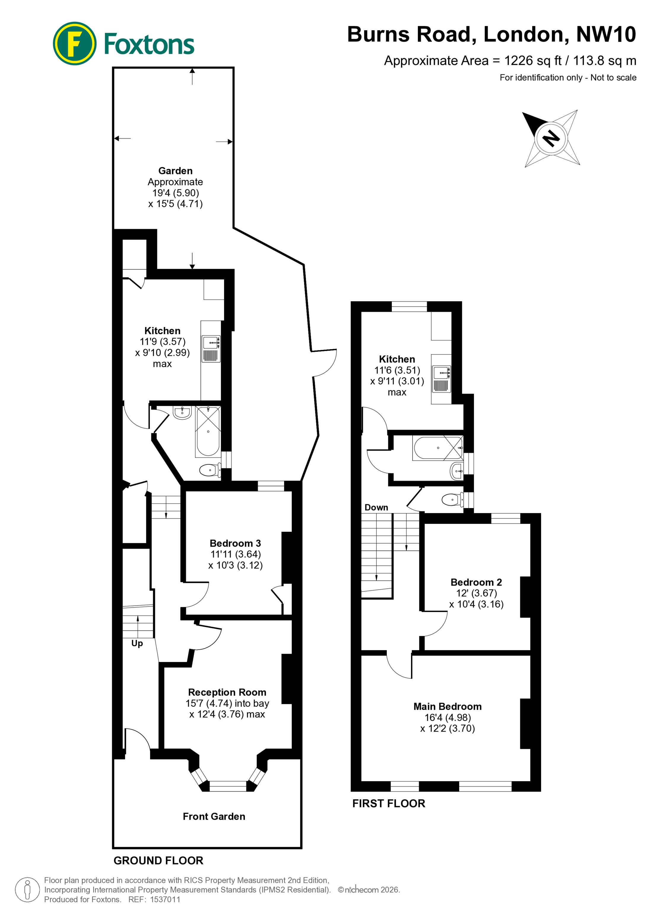 Burns Road, Harlesden floorplan