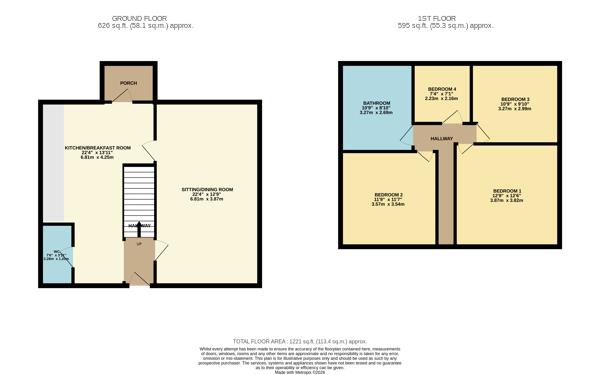 64, Williams Crescent, Chadderton floorplan