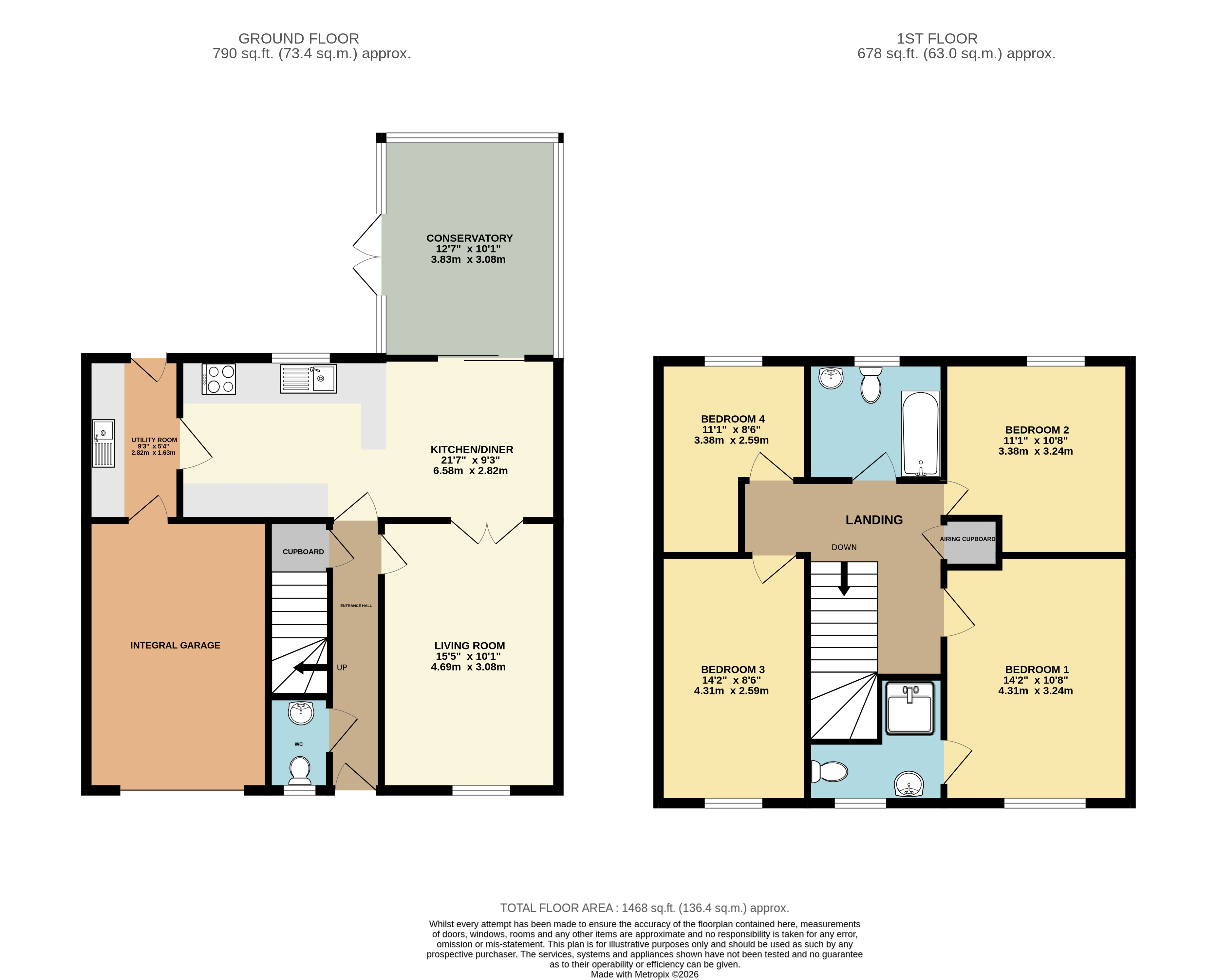 5 Appletree Gardens, Northam Bideford Devon, Bideford floorplan