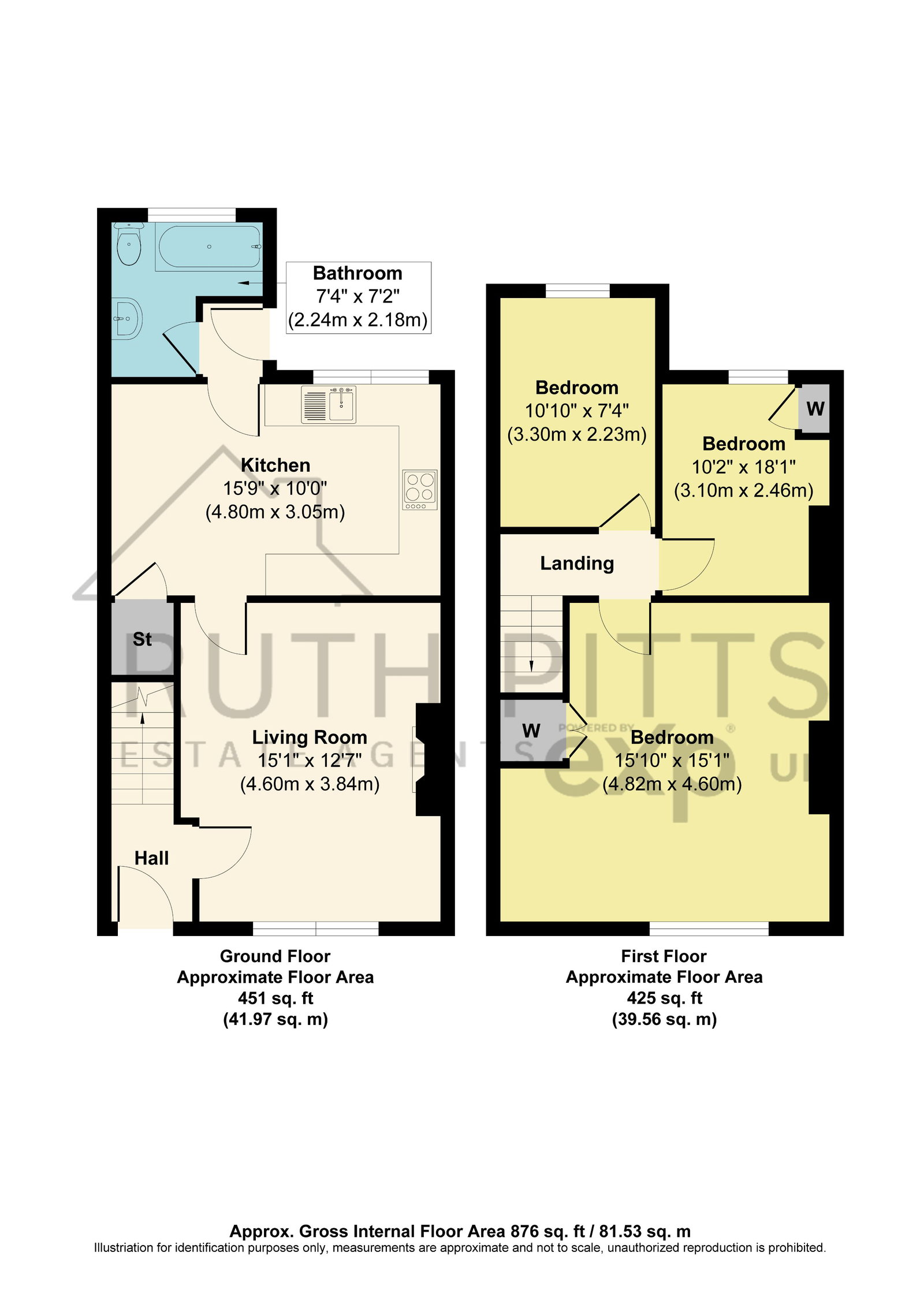 25, Wesley Street, Pontefract floorplan