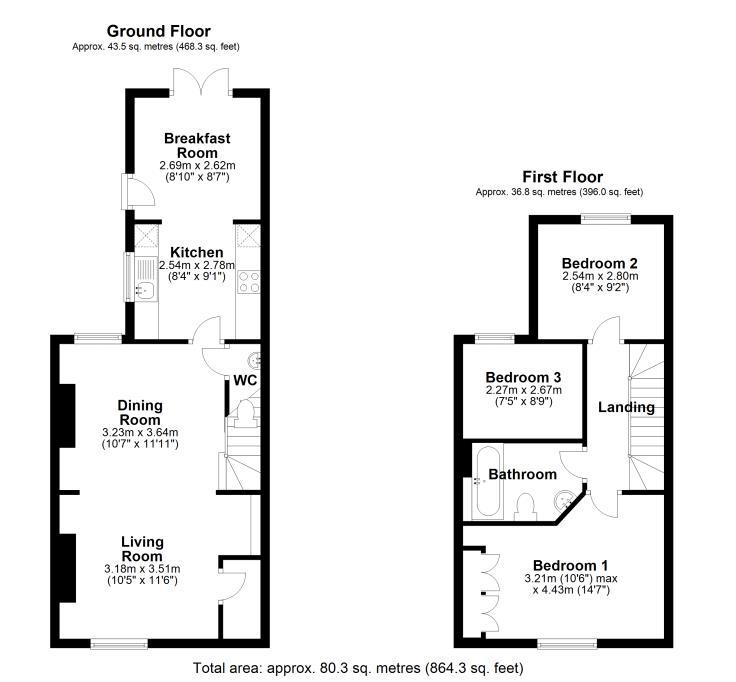 99, Norwich Street, Cambridge floorplan