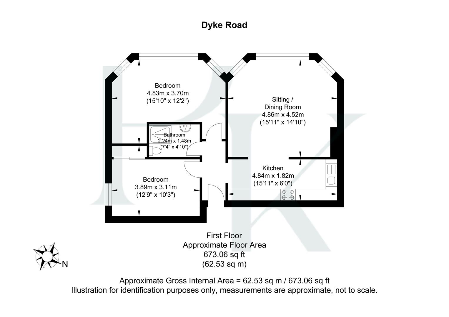 Flat 2, 148, Dyke Road, Brighton floorplan