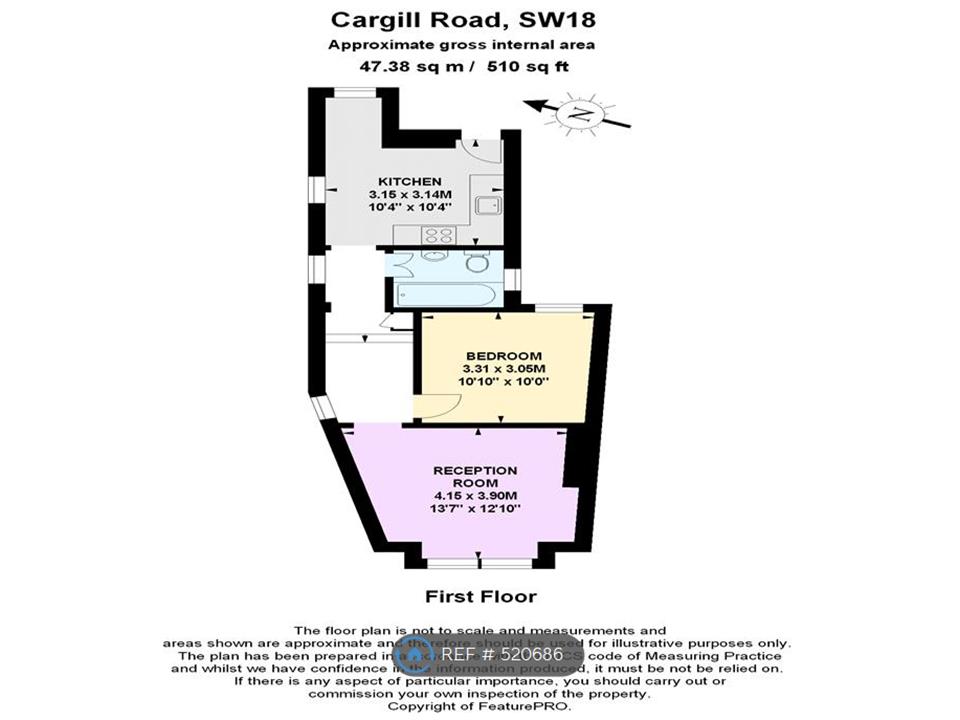 1 Bedrooms End terrace house to rent in Cargill Road, Earlsfield SW18