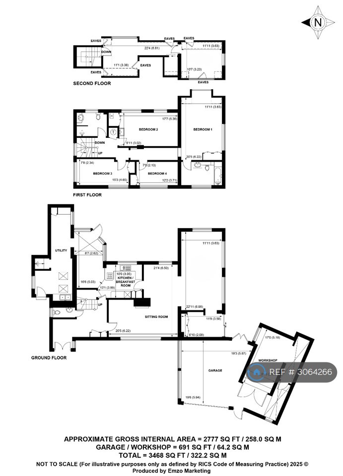 Waterton No, The Wad, West Wittering floorplan