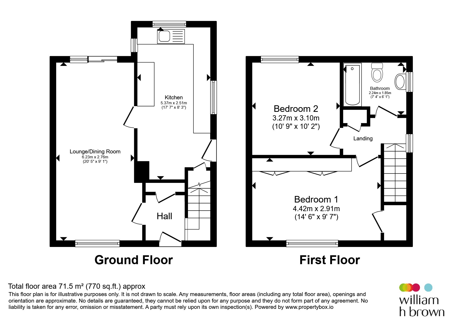 79, Woodside, Castleford floorplan