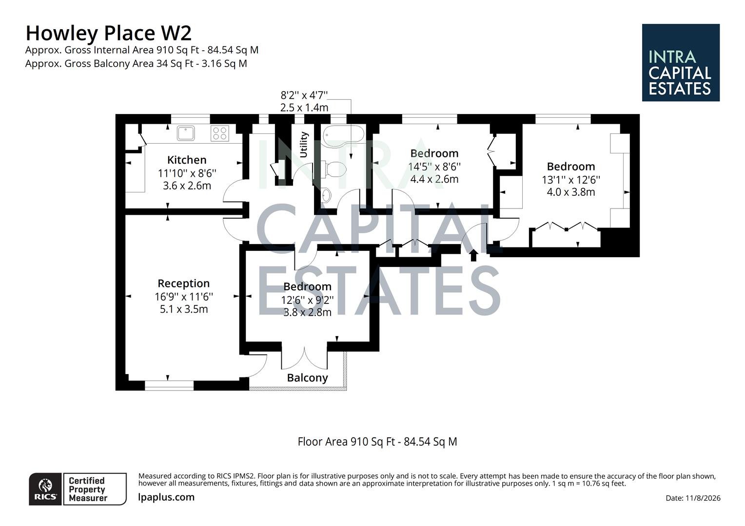 47, John Aird Court, London floorplan