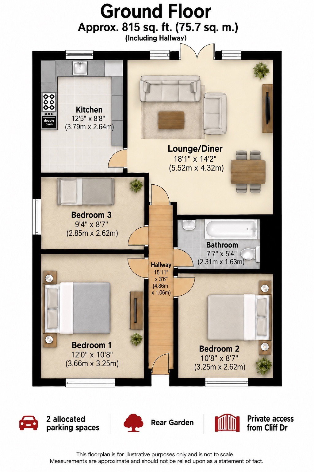 Cliff Drive, Sheerness floorplan