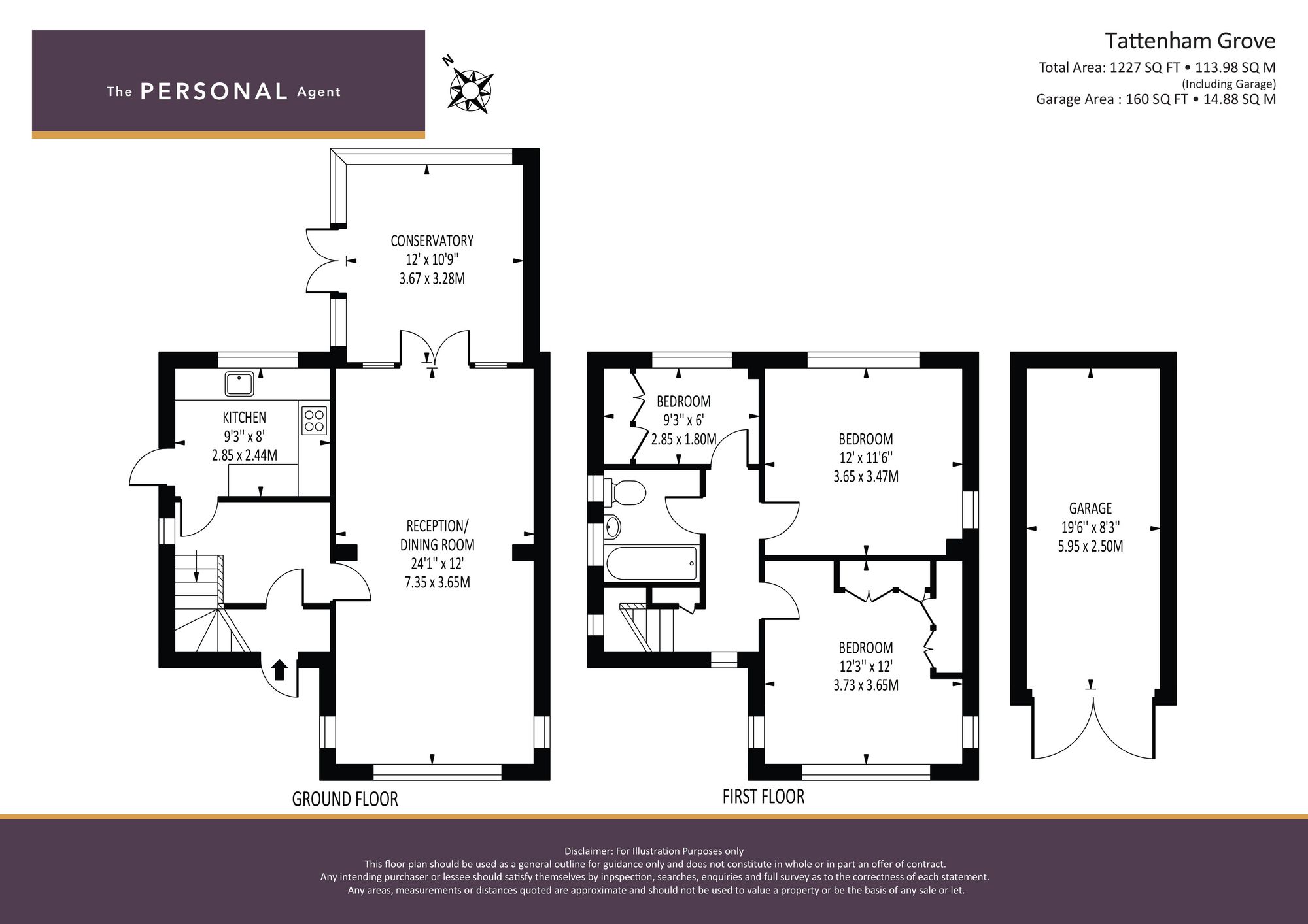 29 Tattenham Grove, Epsom floorplan