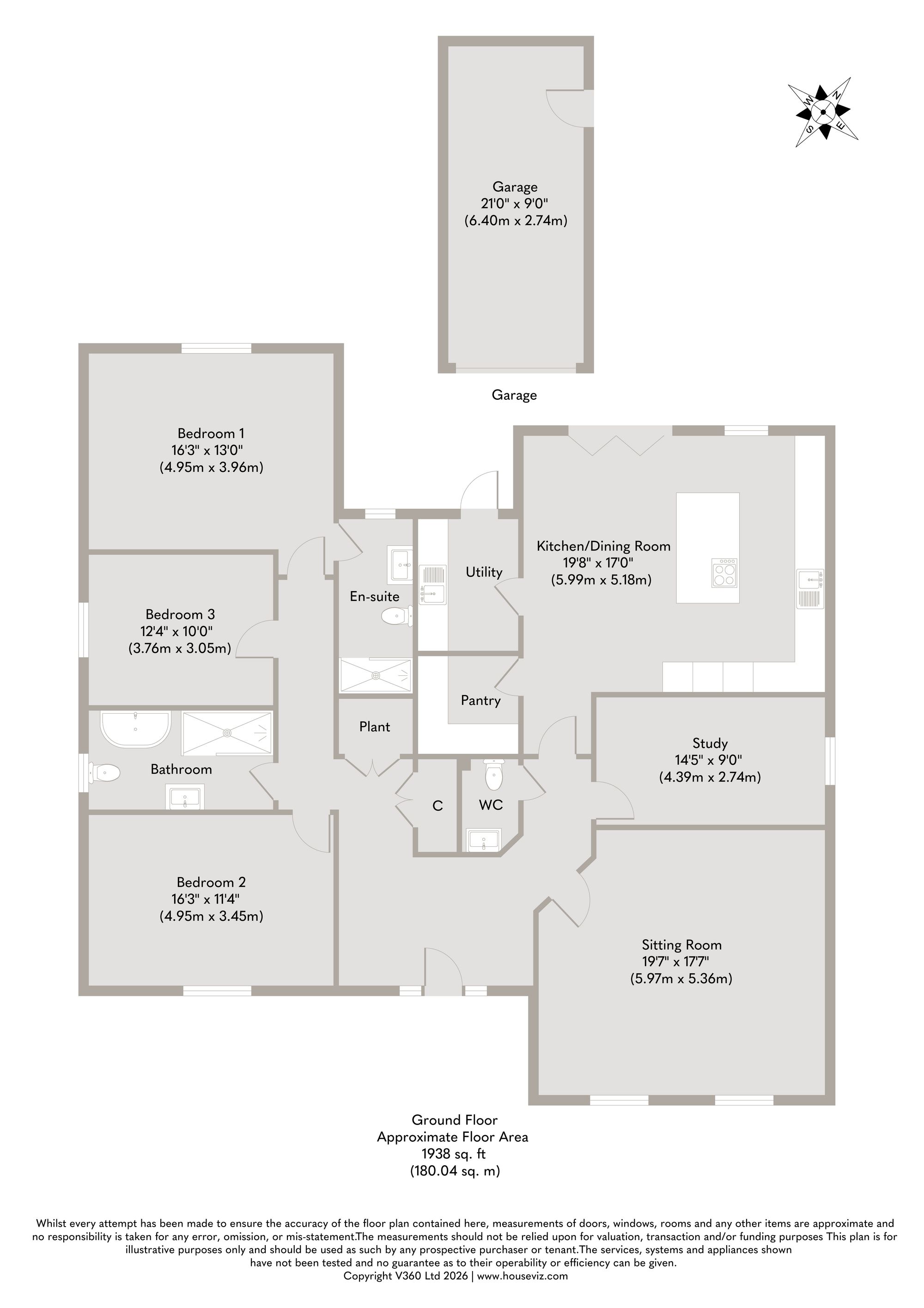 Bungalows at Sunny Meadow, Sunny Meadow Close, Saham Toney floorplan