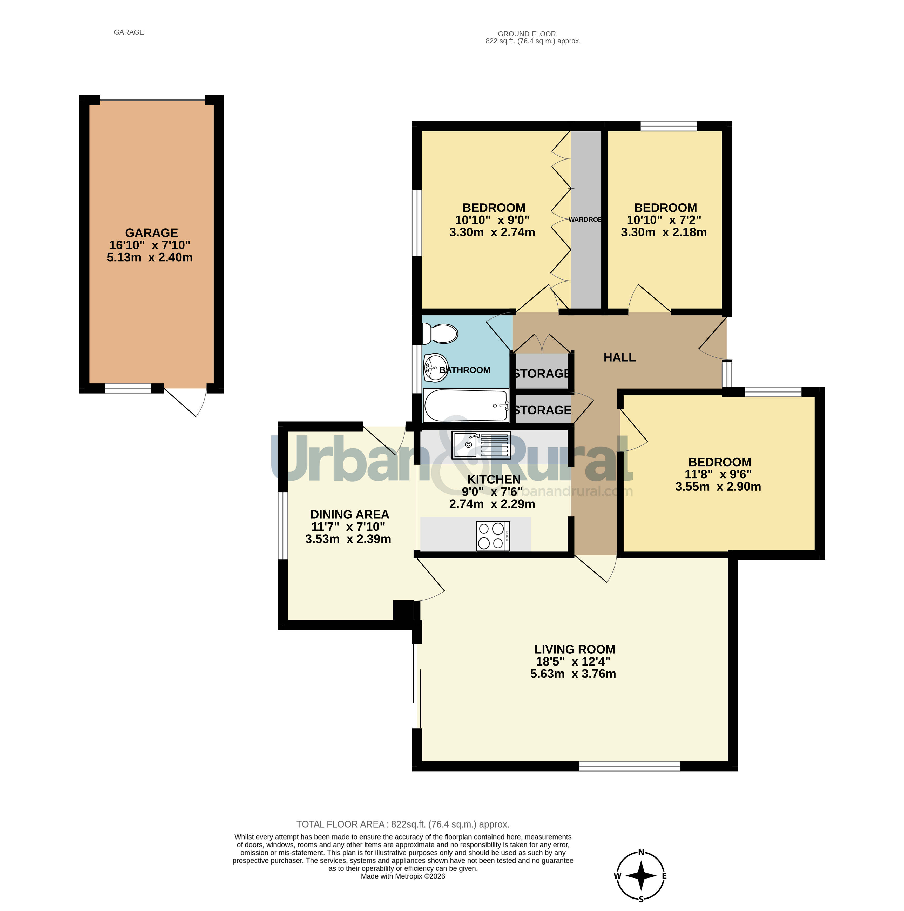 41, Neville Crescent, Bedford floorplan