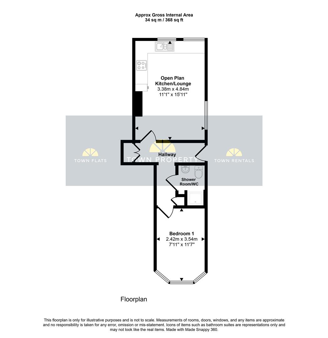 Flat 3, Hardwick Road, Eastbourne floorplan