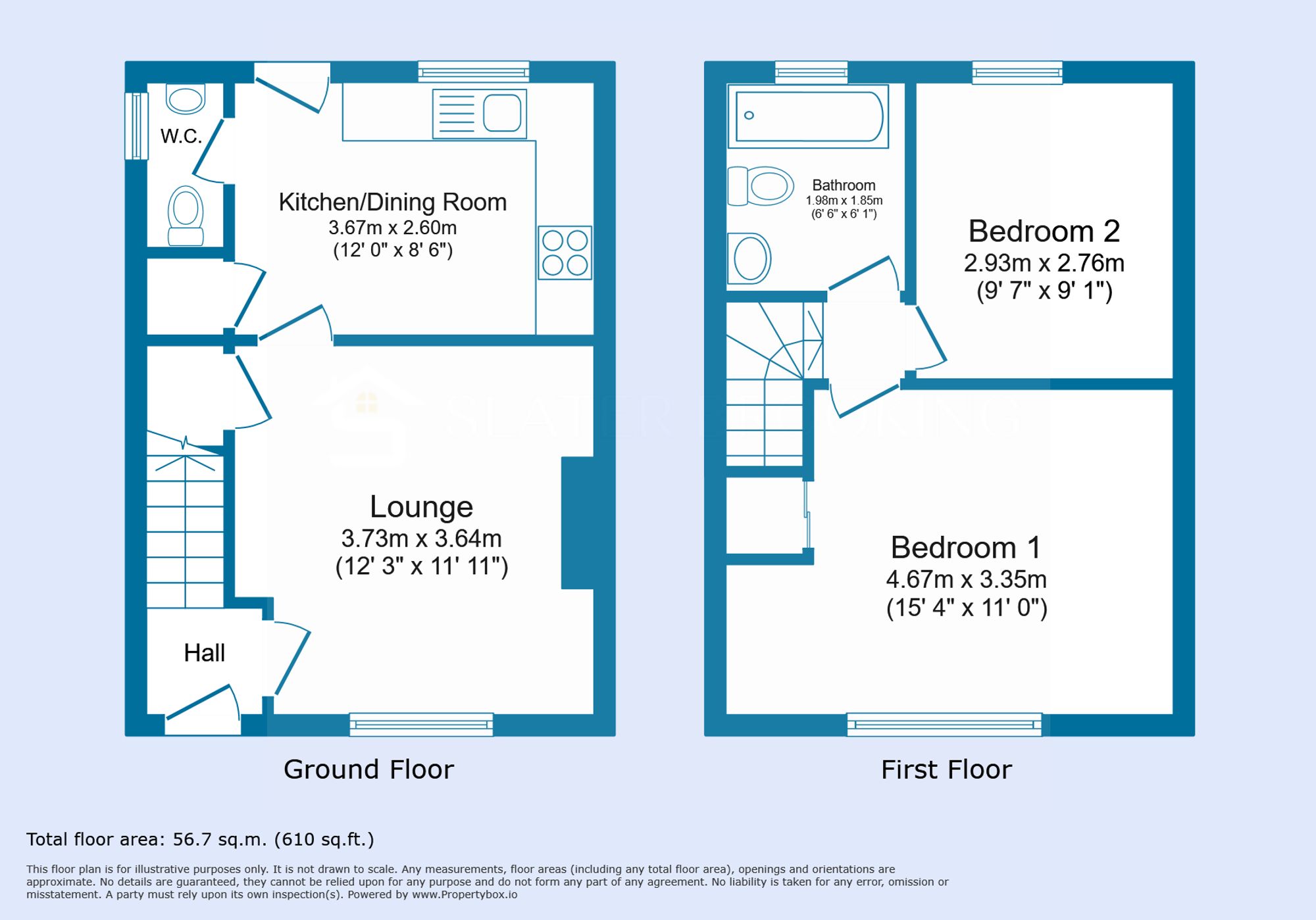 14 Booth Crescent, Rossendale floorplan