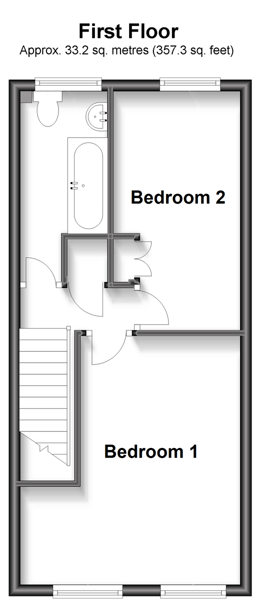 The Glades, East Grinstead, West Sussex RH19, 2 bedroom terraced house