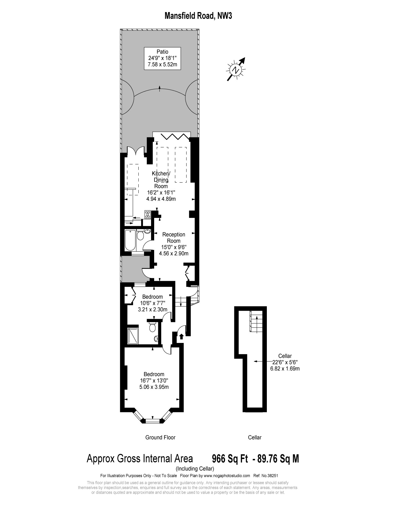 2 Bedrooms Flat for sale in Mansfield Road, South End Green, London NW3