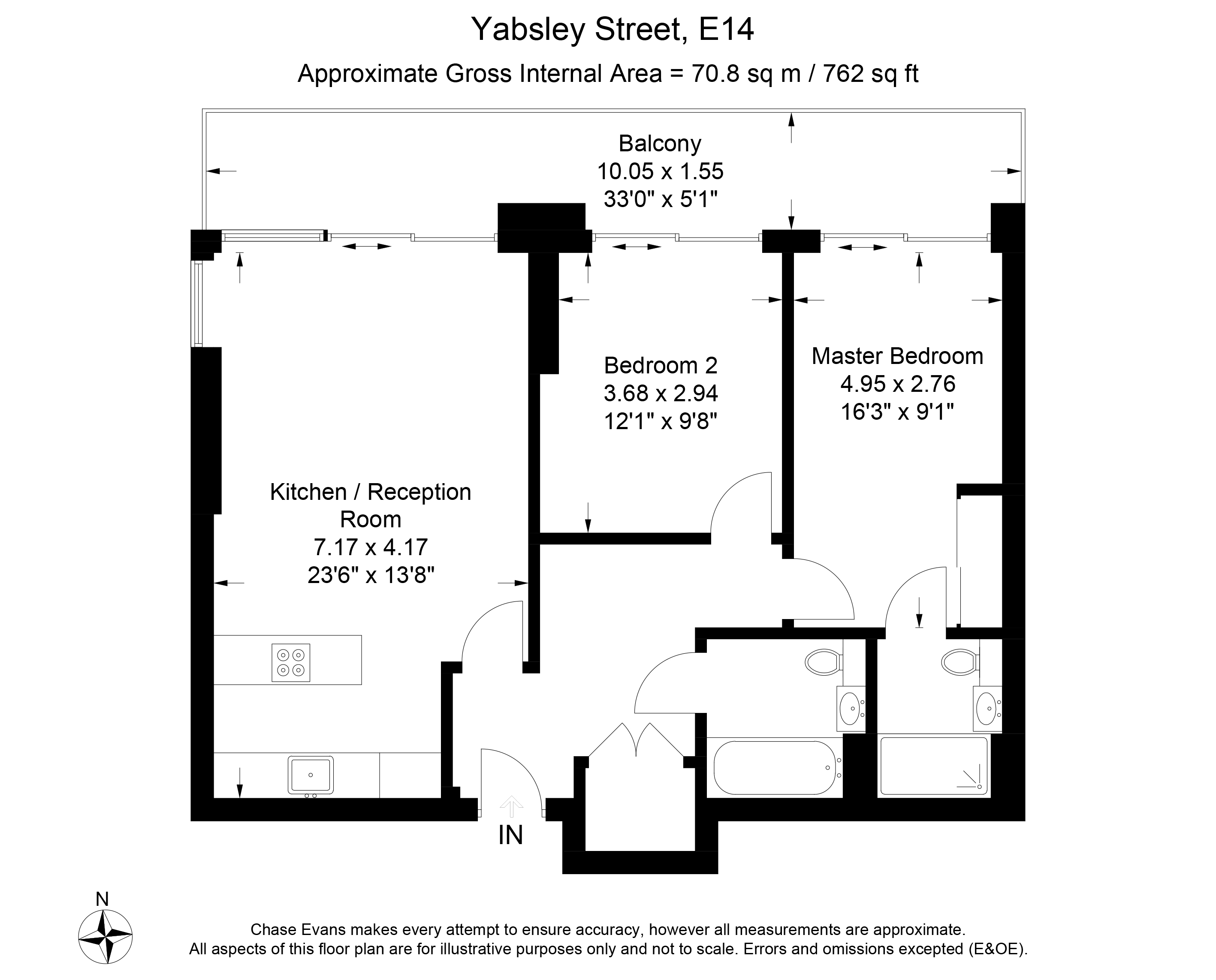 2 Bedrooms Flat to rent in Horizons Tower, Yabsley Street, Canary Wharf E14