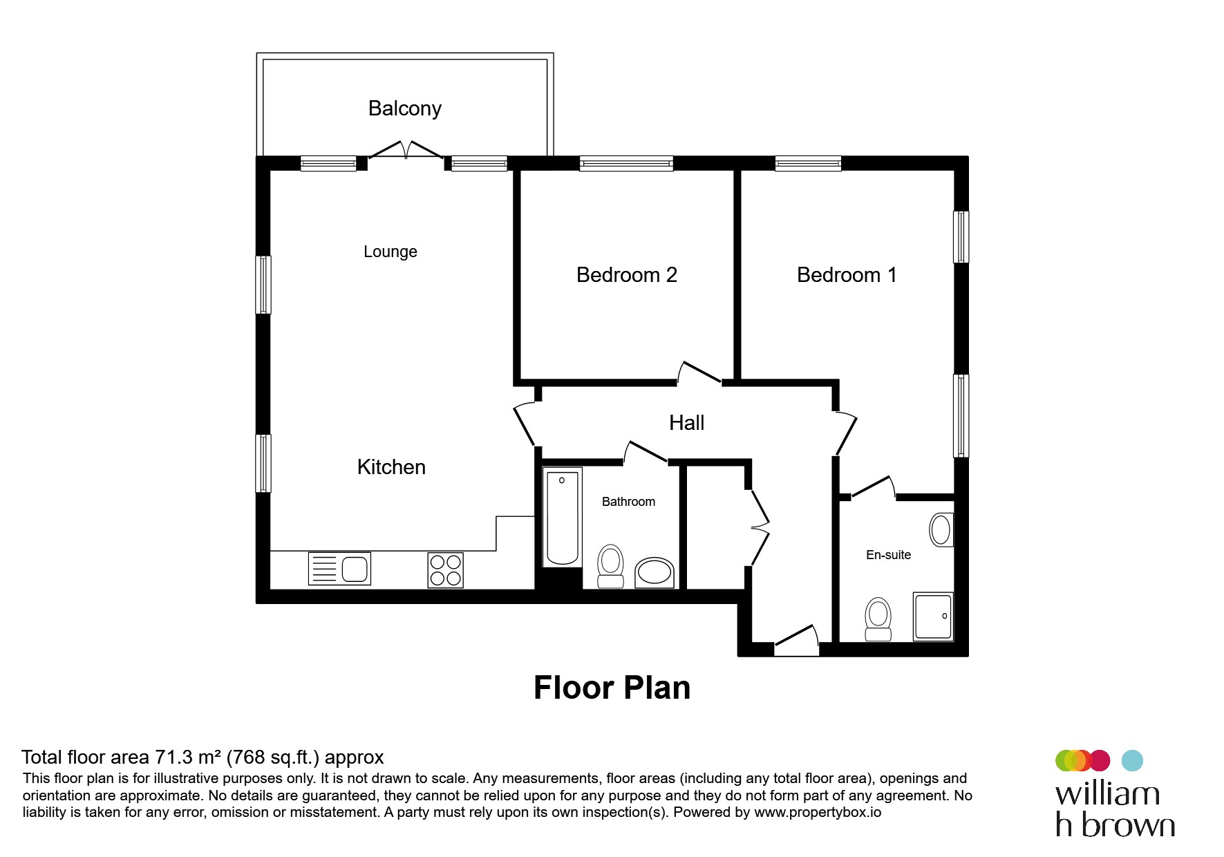 Flat 16, Brooklyn House, Bessemer Road, Welwyn Garden City floorplan