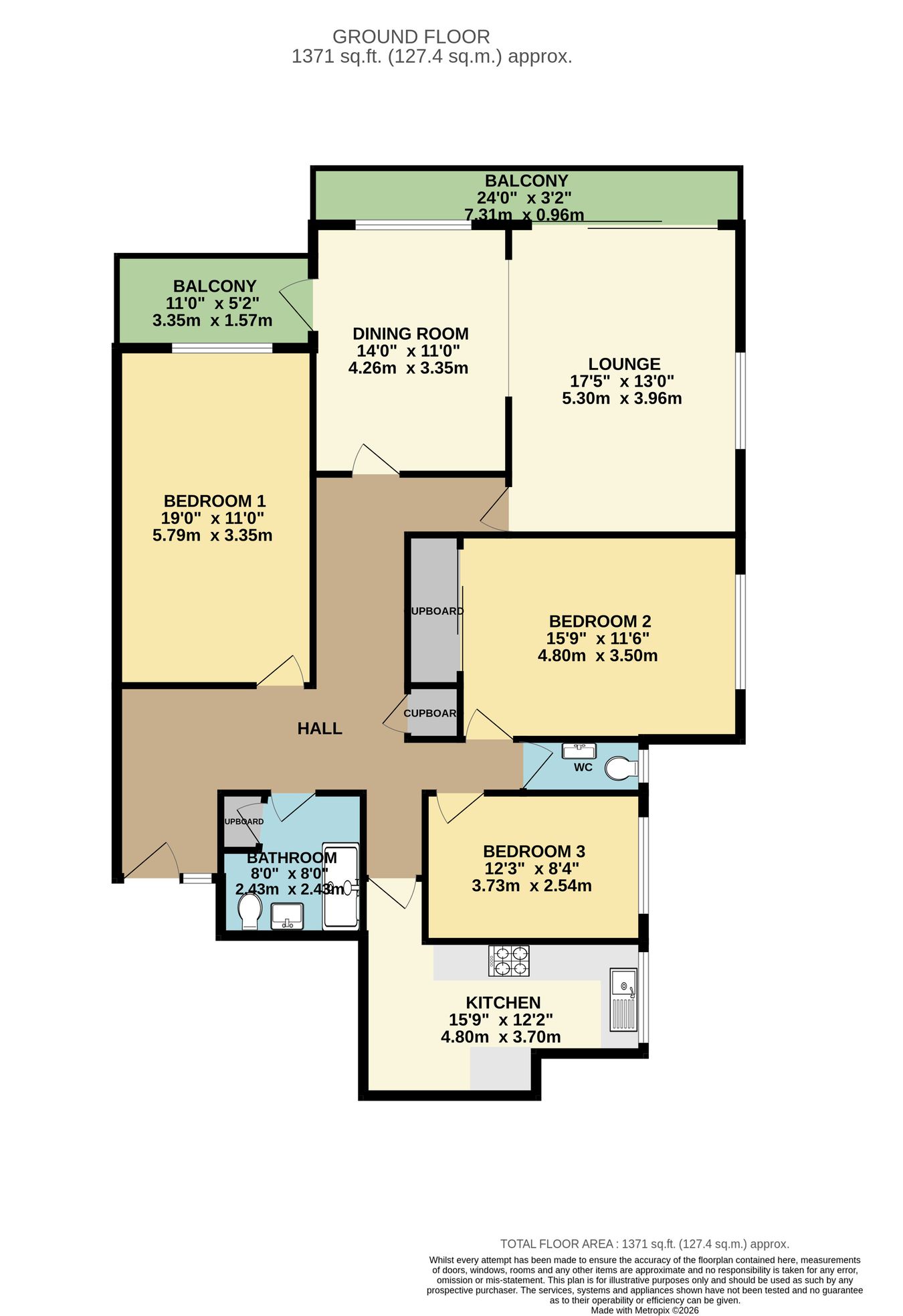 16 St Thomas', West Parade, Bexhill-on-Sea floorplan