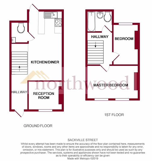 2 Bedrooms Terraced house to rent in Sackville Street, Reading RG1