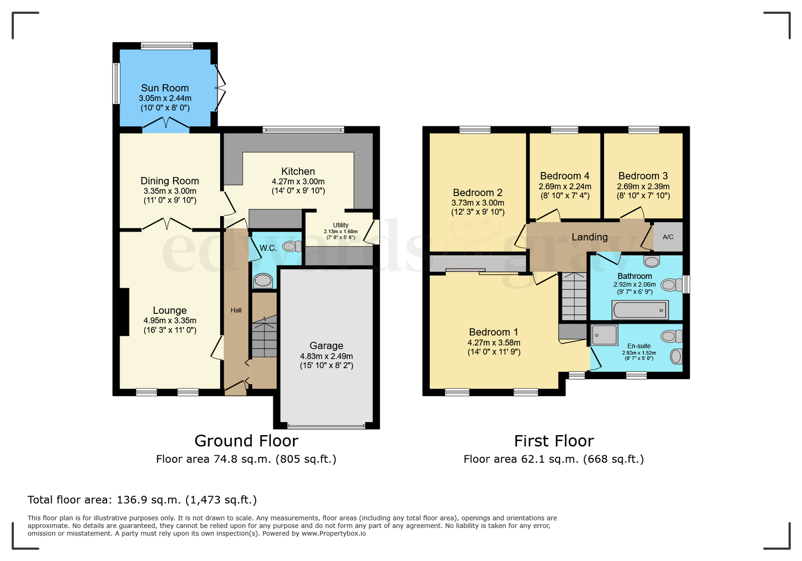 46, Brendan Close, Coleshill floorplan