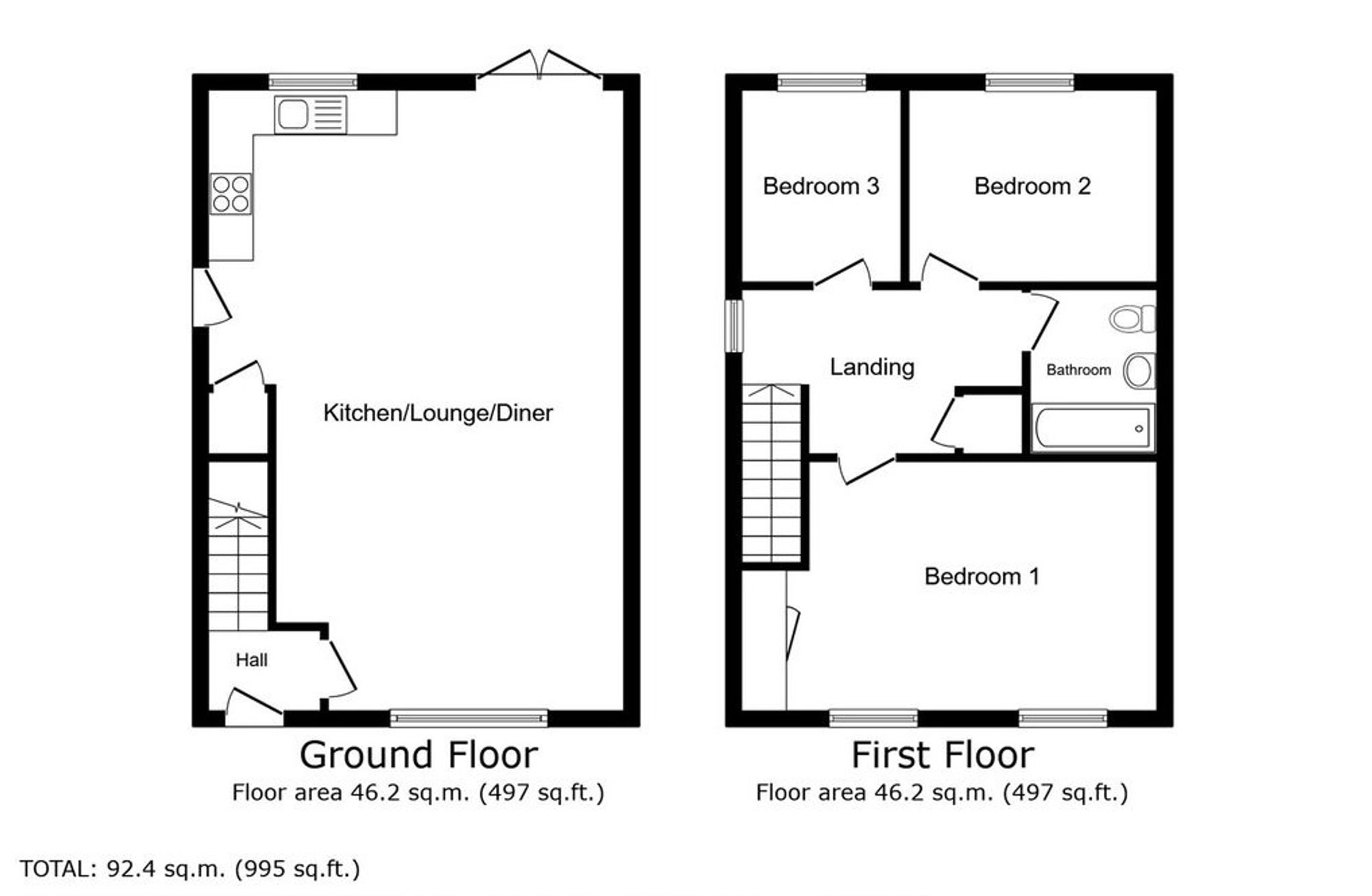 25 Orford Rise, Nuneaton floorplan