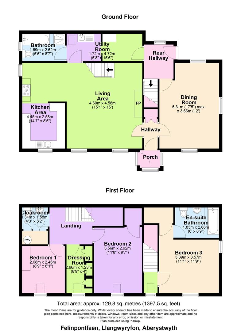 Felinpontfaen and Felin Iago, Aberystwyth floorplan