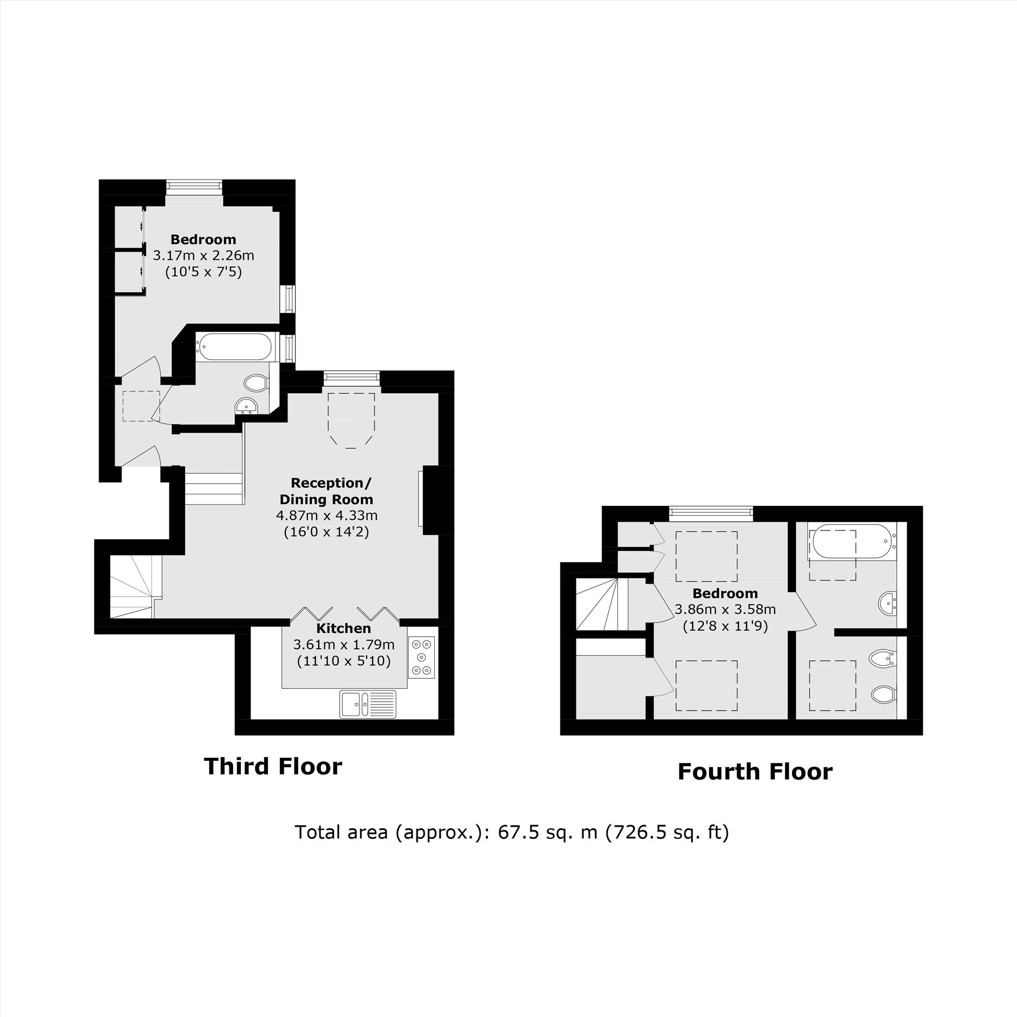 Flat 5, 23, Gledhow Gardens, London floorplan