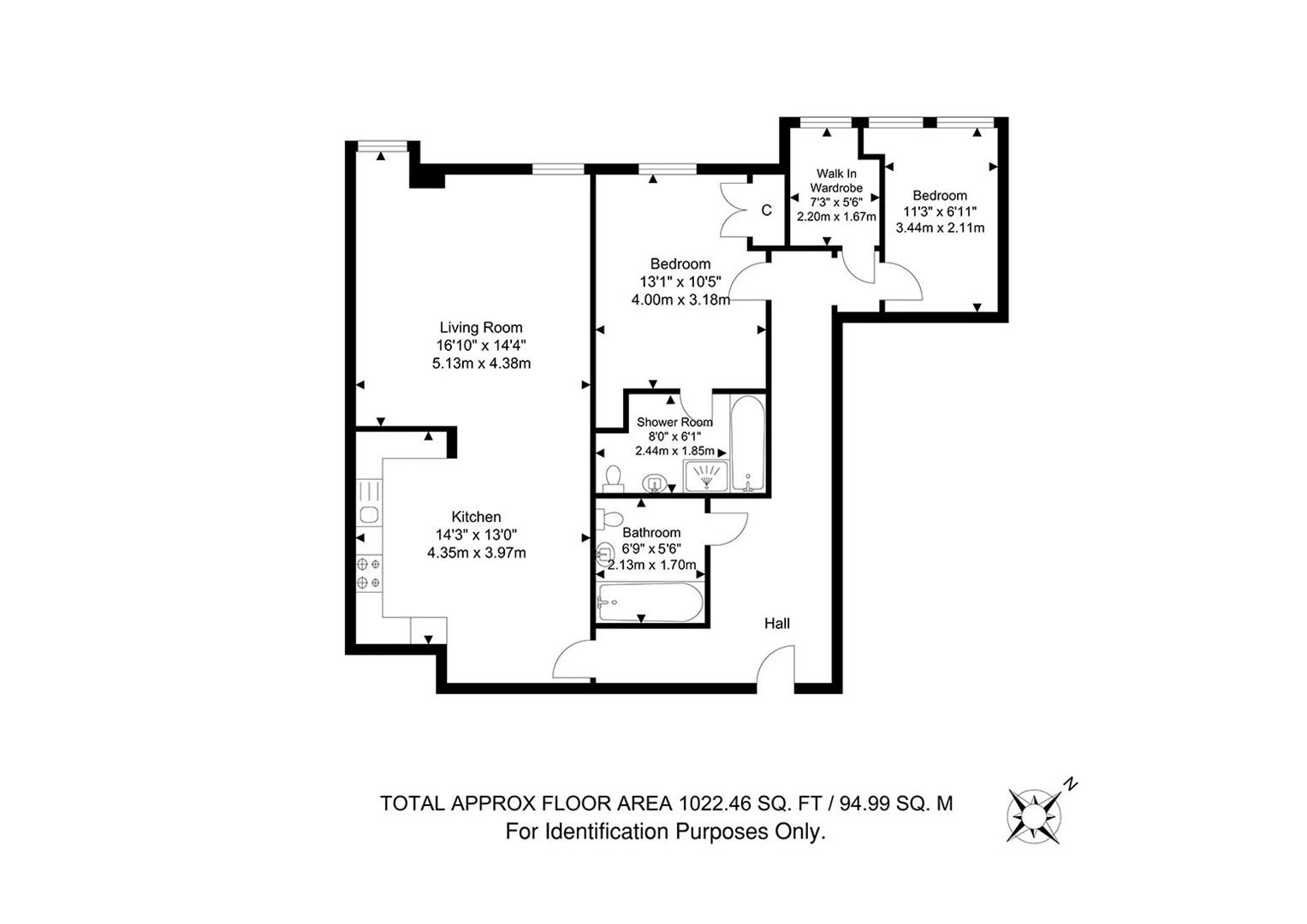 9 Garden House, Calverley Street, Tunbridge Wells floorplan