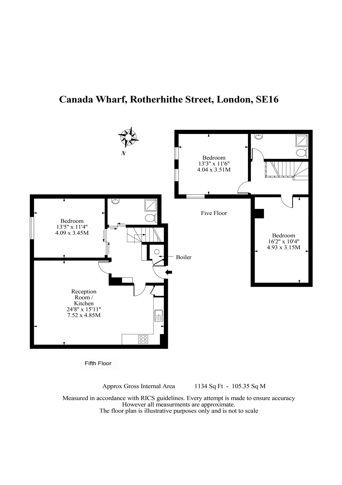 Apartment 41, Canada Wharf, 255 Rotherhithe Street floorplan