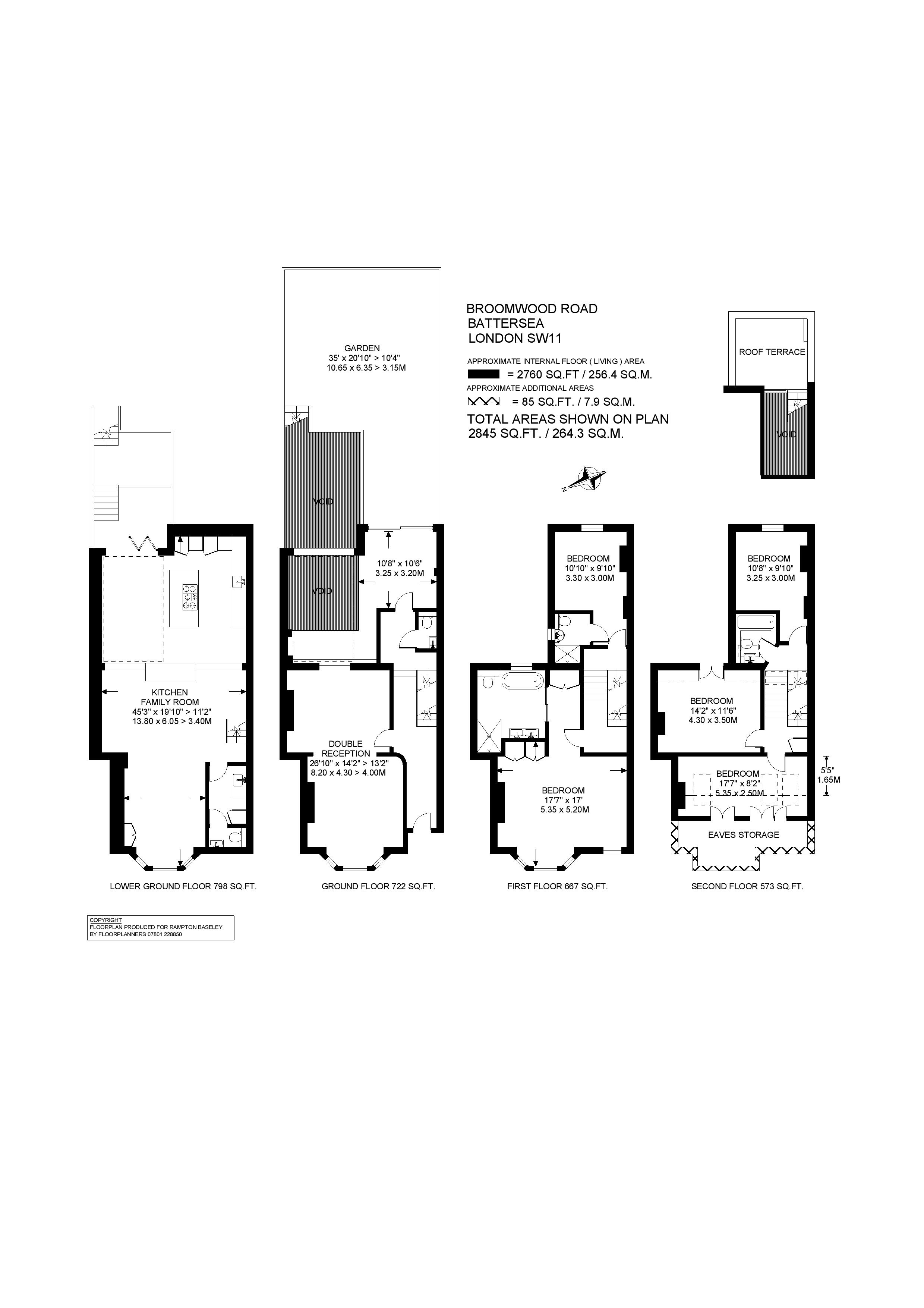 121, Broomwood Road, London floorplan