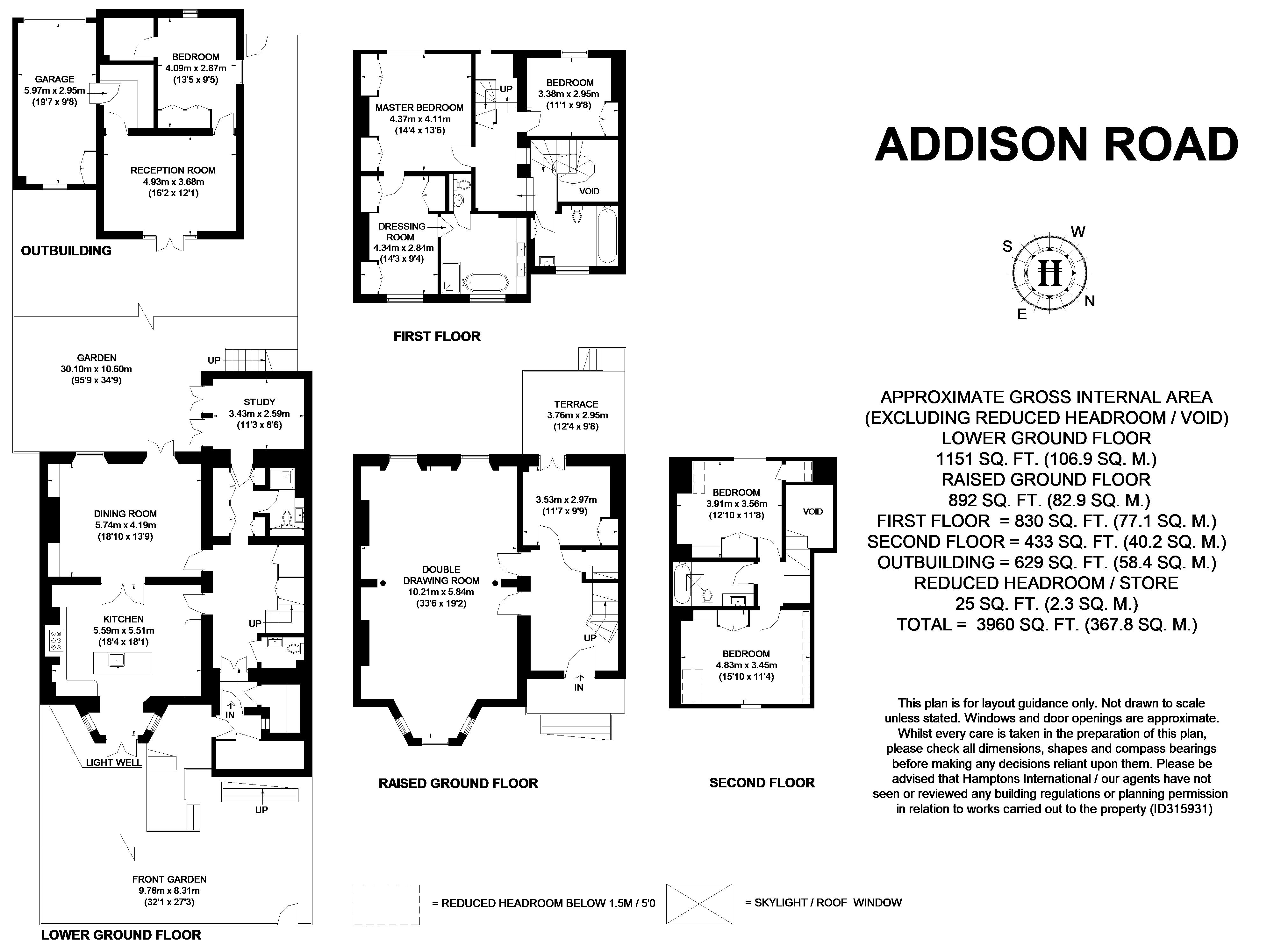 44, Addison Road, London floorplan