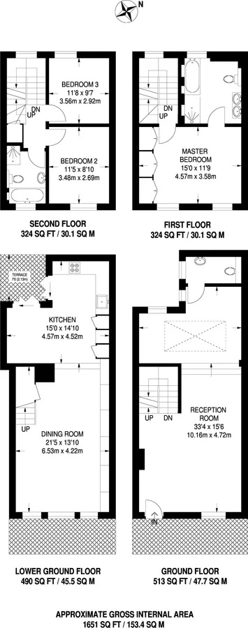 18, Broadley Street, London floorplan