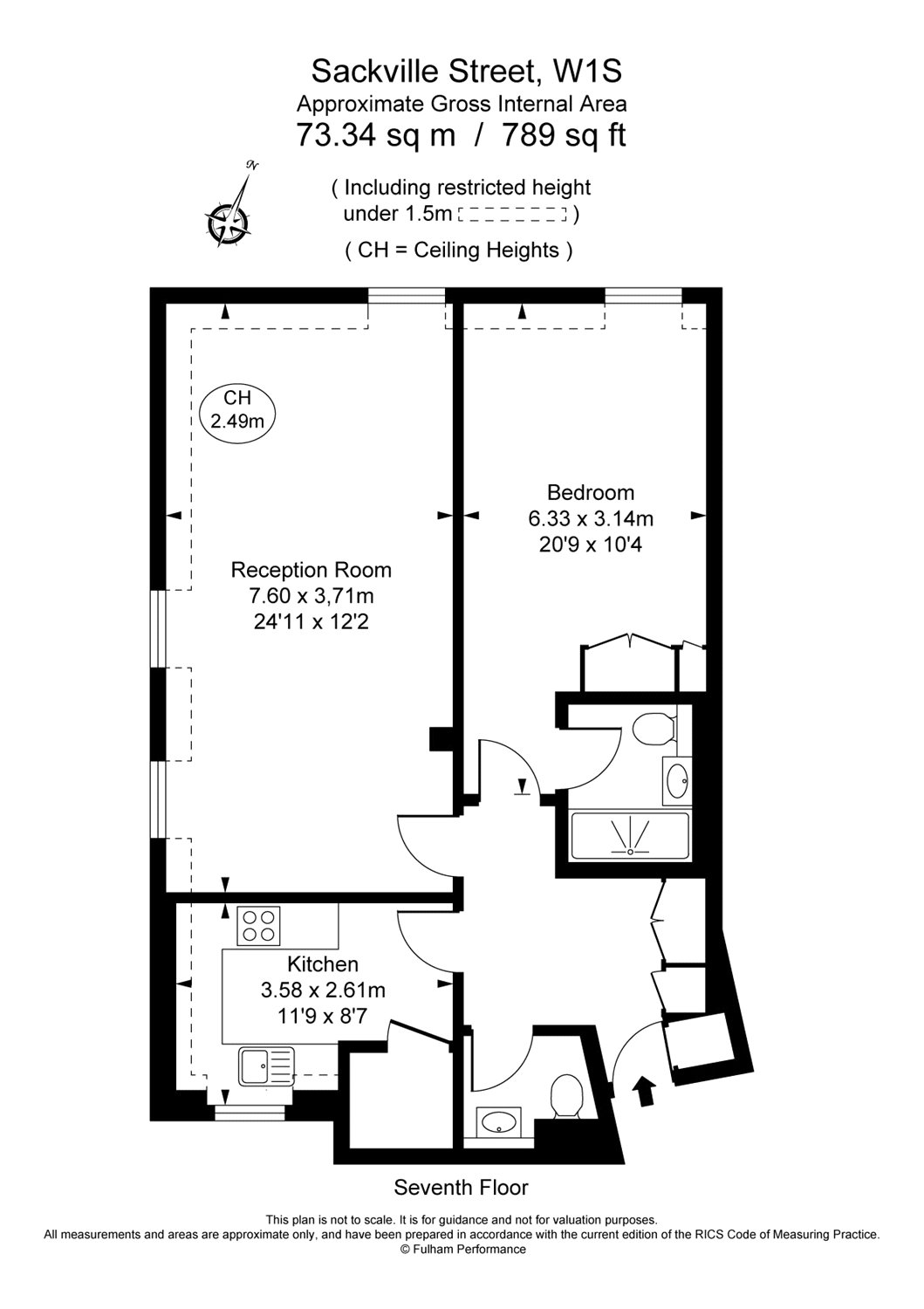 1 Bedrooms Flat to rent in Sackville Street, Mayfair, London W1S
