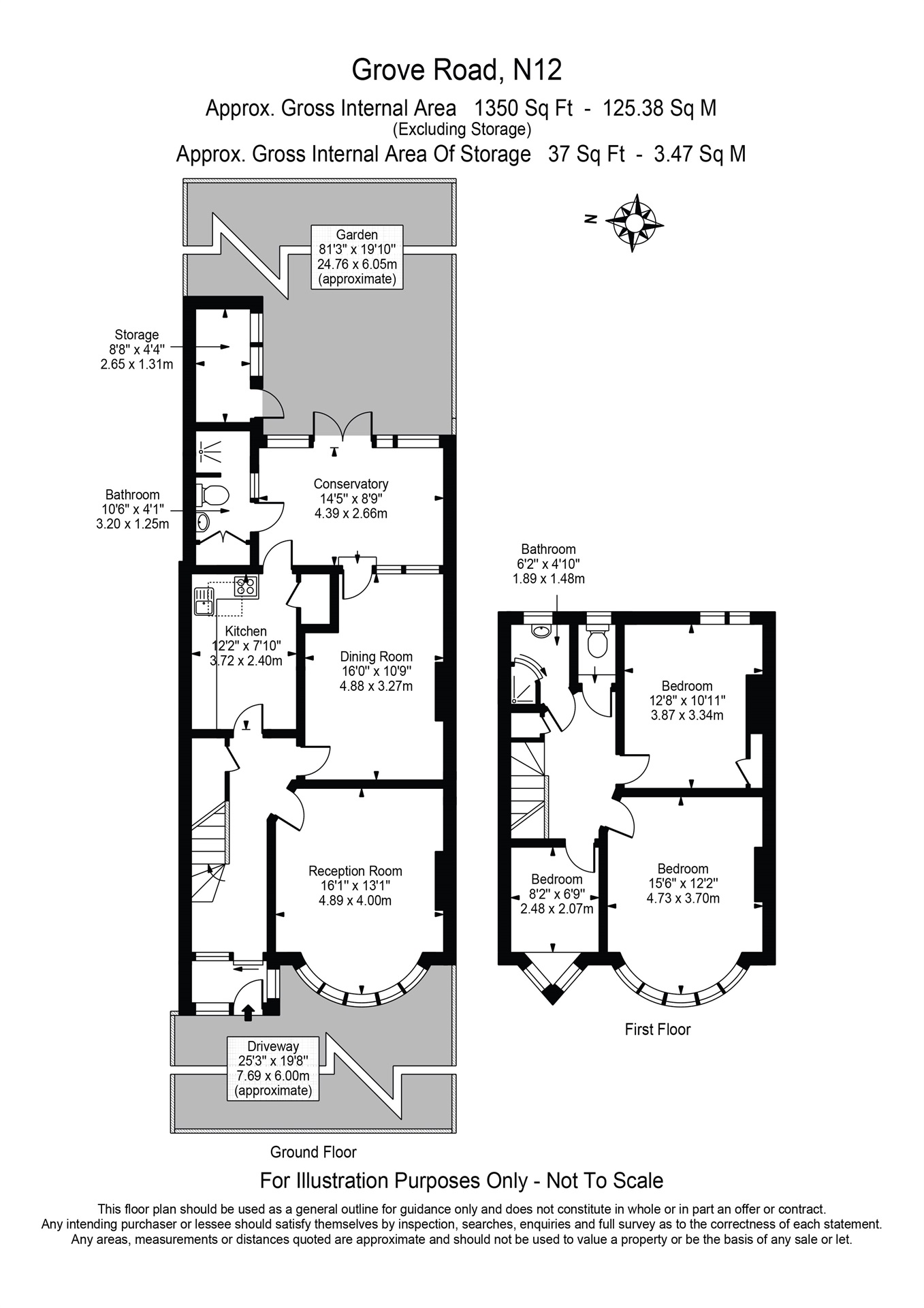 42, Grove Road, London floorplan