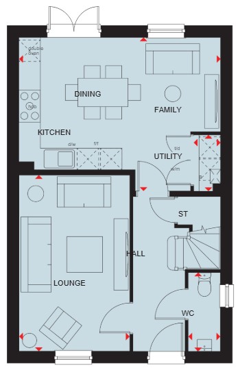 H8774225, Southern Cross, Wixams, Bedford floorplan