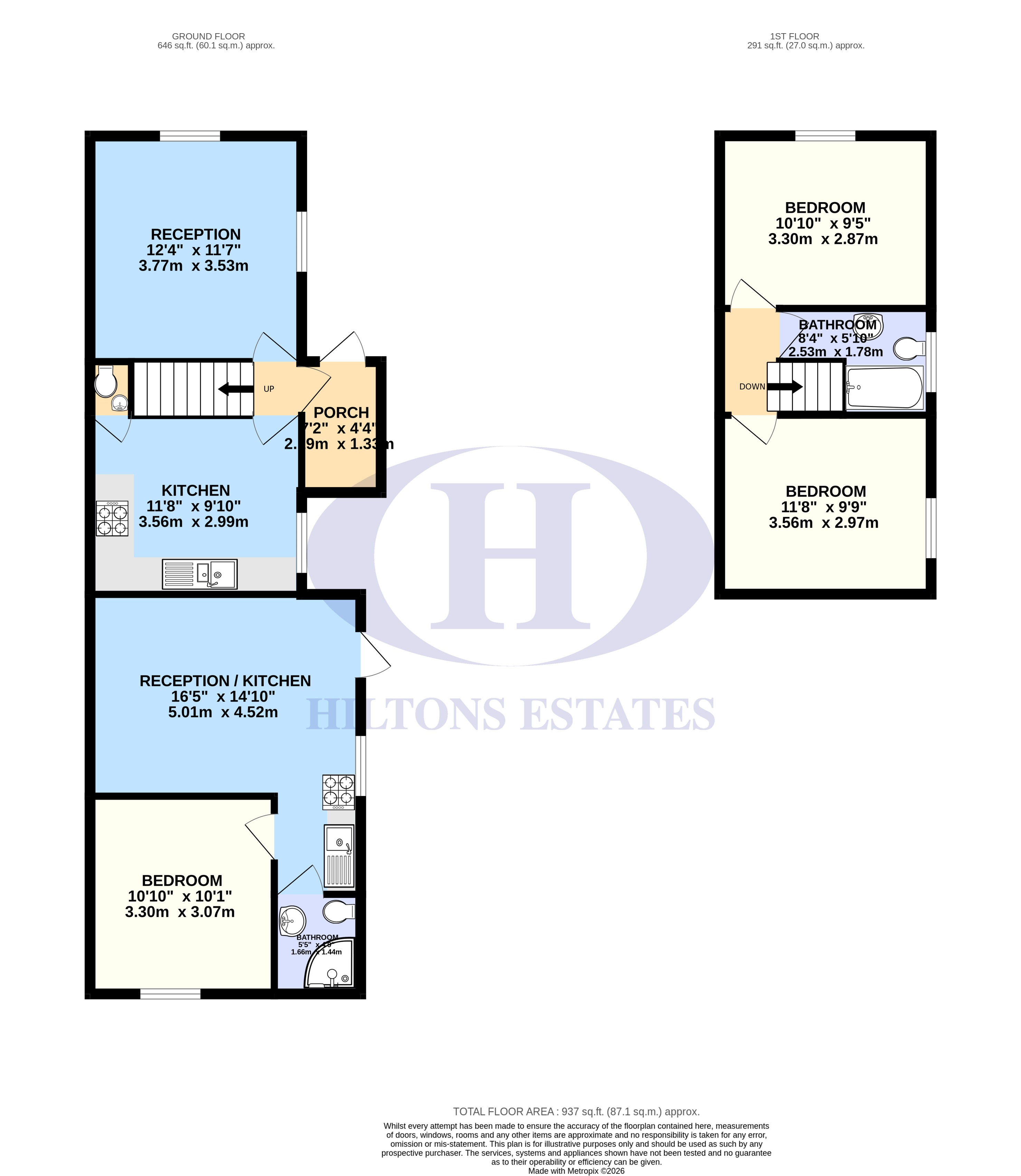 1 and 1a Industrious Cottages, 111e, The Common, Southall floorplan
