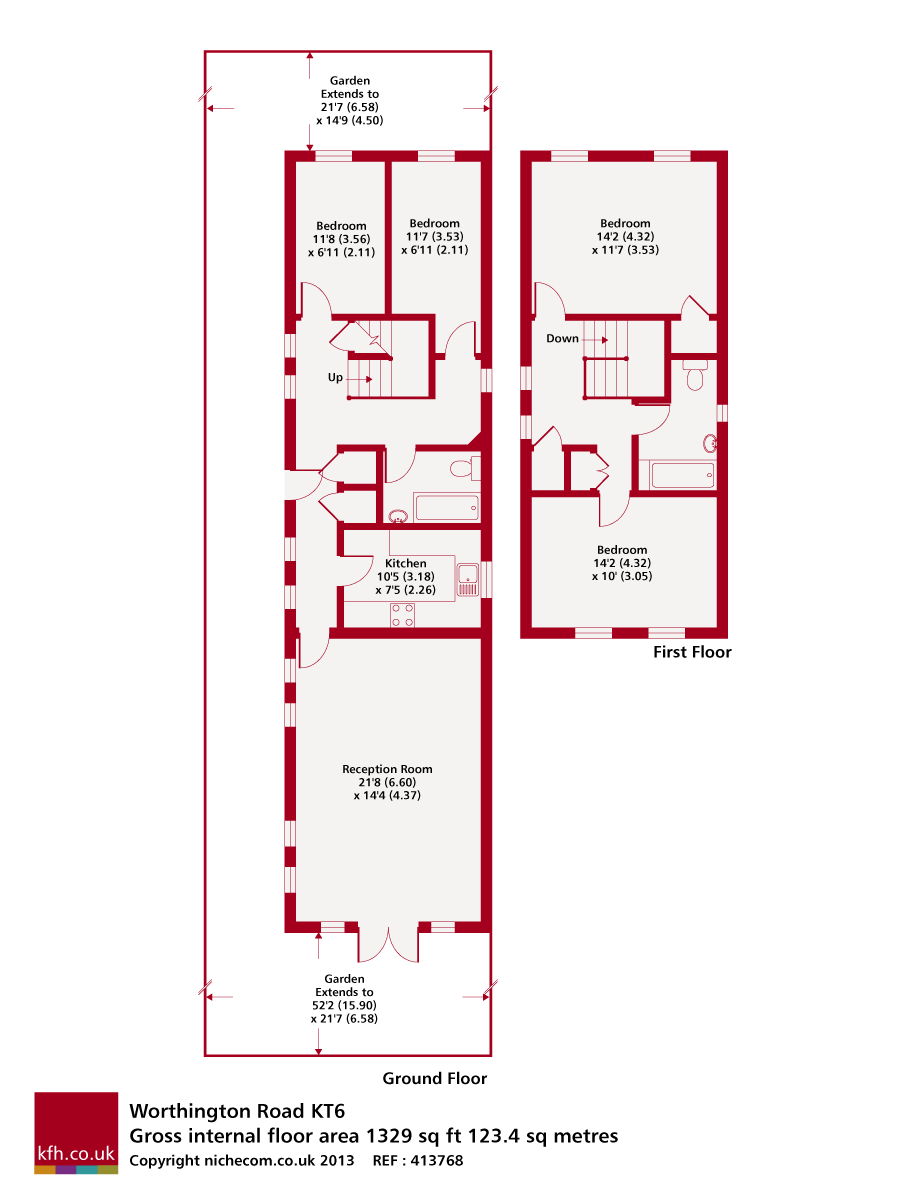 74, Worthington Road, Surbiton floorplan