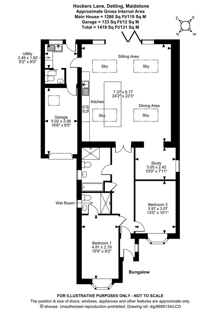 Woodside, 23, Hockers Lane, Maidstone floorplan