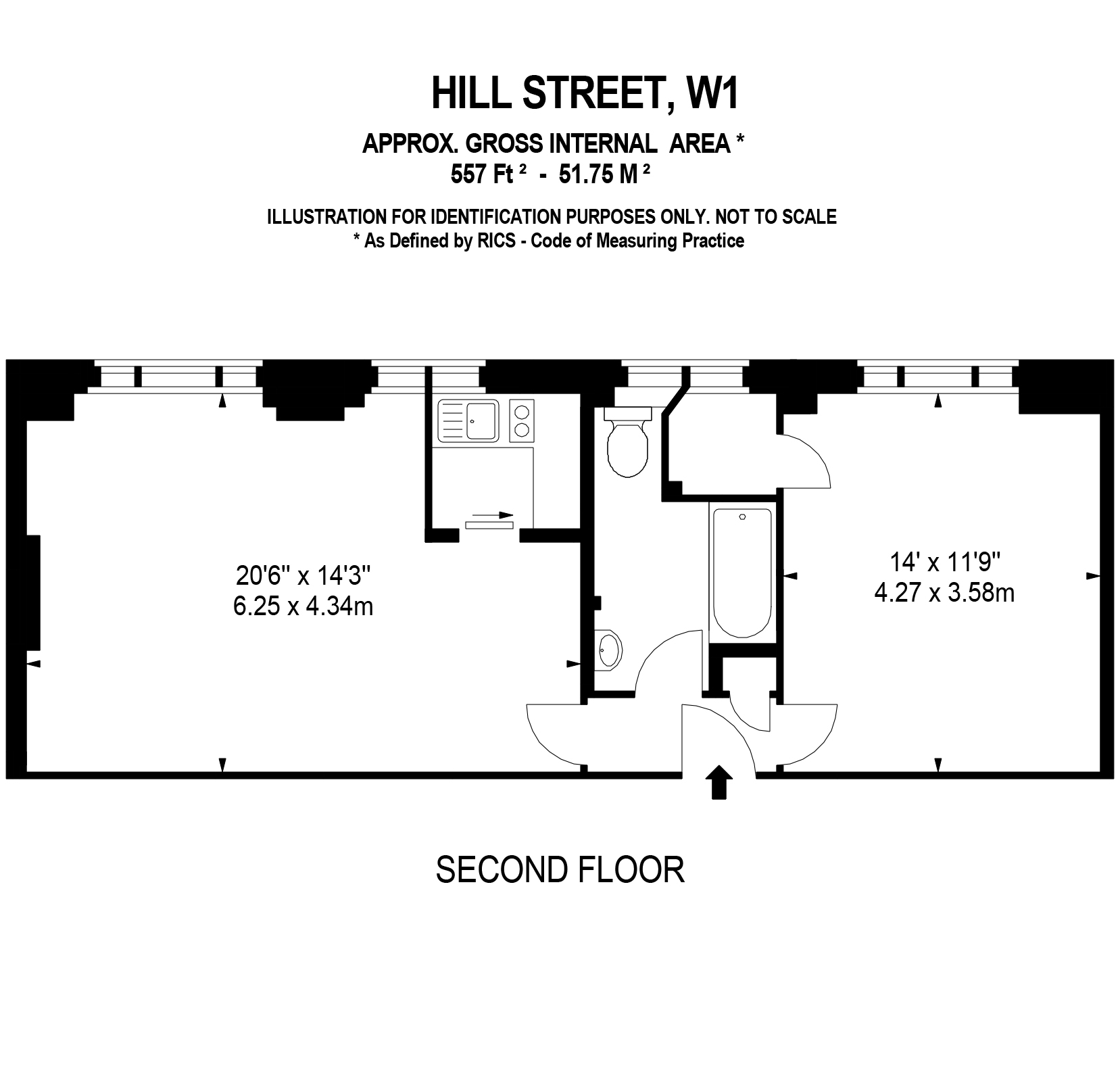 1 Bedrooms Flat to rent in Hill Street, London W1J