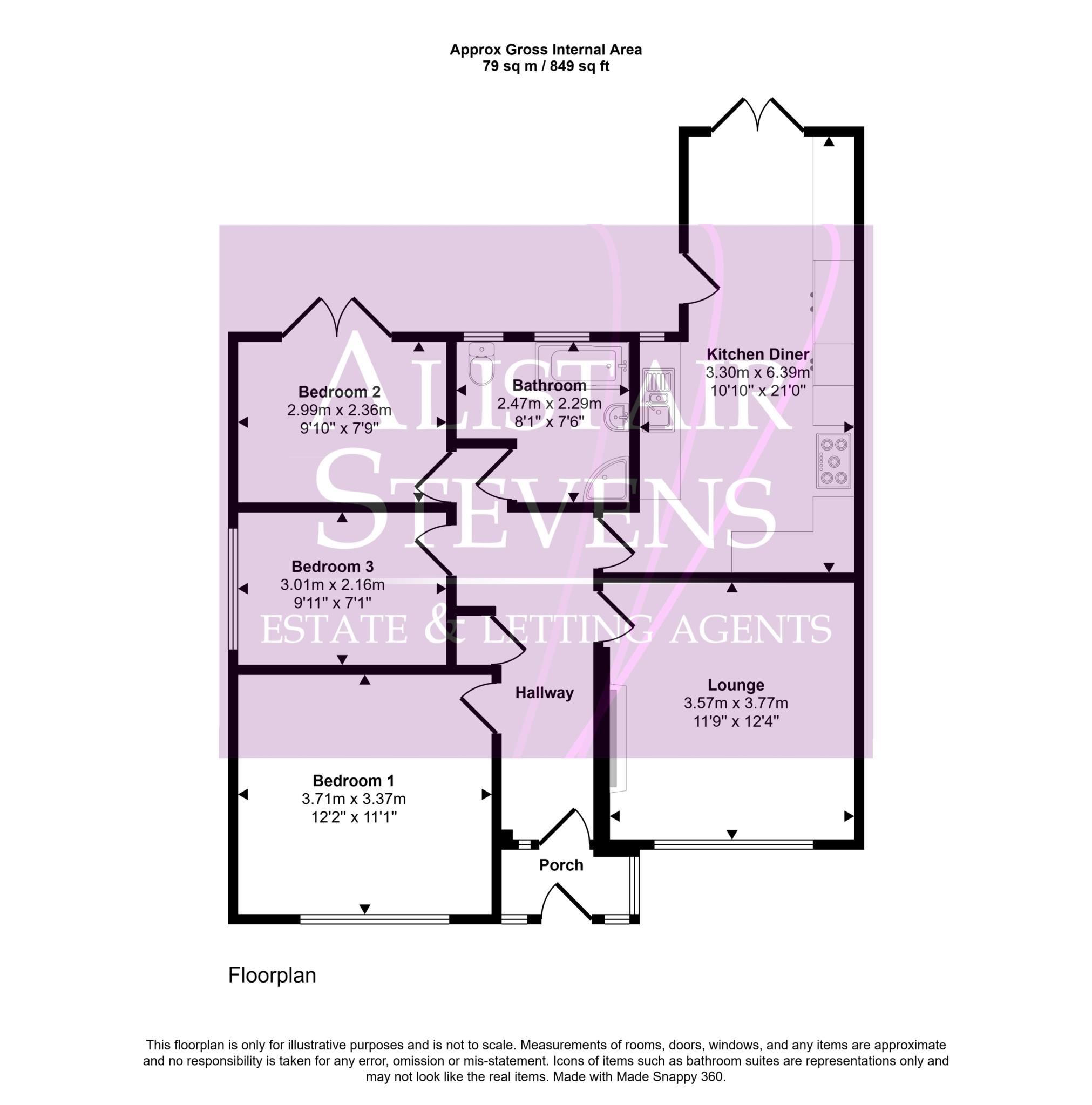 12, Kerwood Drive, Oldham floorplan